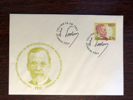 ESTONIA FDC COVER 1995 YEAR PASTEUR HEALTH MEDICINE STAMPS - Estonie