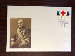 ESTONIA FDC COVER 2019 YEAR RED CROSS HEALTH MEDICINE STAMPS - Estonie