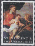St.Vincent & Die Grenadinen Mi.Nr. 4867 Van Dyck, Mystic Maggiage .Catherine (1) - St.-Vincent En De Grenadines