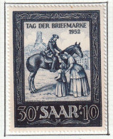 SARRE - Journée Du Timbre, Cavalier - Y&T N° 303 - 1952 - MH - Neufs
