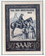 SARRE - Journée Du Timbre, Cavalier - Y&T N° 303 - 1952 - MH - Ungebraucht