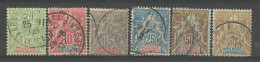 NOUVELLE-CALEDONIE N° 59 à 64 Série Complète OBL / Used / N° 63 Signé BRUN - Used Stamps