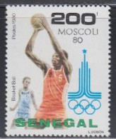 Senegal Mi.Nr. 735 Olymp. Sommerspiele Moskau, Basketball (200) - Sénégal (1960-...)