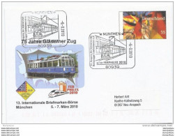 210 - 4 - Entier Postal Allemand Avec Oblit Spéciale De München "Ferphilex 2010 Illustration Tramway" - Strassenbahnen