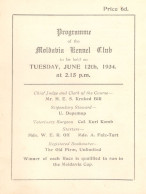 Moldavia Kennel Club 1934 Programme From RMS Old Ship Collection - Programmi