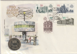 DDR 1987, Letter Unused, 750 Years Berlin - Numisbriefe