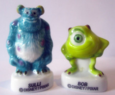 Fèves Brillantes -  Monstres Académy X 2  - Disney Pixar - Frais Du Site Déduits - Disney
