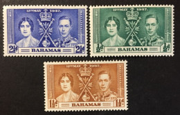 1937 - Bahamas - Coronation Of King George VII And Queen Elizabeth - Unused - 1859-1963 Colonia Británica