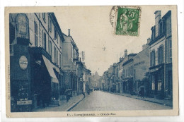 Longjumeau (91) : La Grande Rue Prise Du Magasin De Boucherie En 1937 PF. - Longjumeau