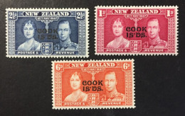 1937 - Cook Islands. - Coronation Of King George VII And Queen Elizabeth - Unused - Cook Islands