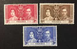 1937 - Nigeria - Coronation Of King George VII And Queen Elizabeth - Unused - Nigeria (...-1960)