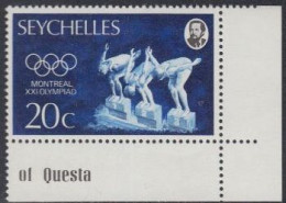 Seychellen Mi.Nr. 358 Olympia1976 Montreal, Schwimmen (20) - Seychelles (1976-...)