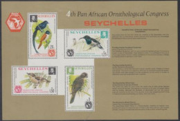 Seychellen Mi.Nr. Block 6 Panafrikanischer Ornithologenkongreß  - Seychelles (1976-...)