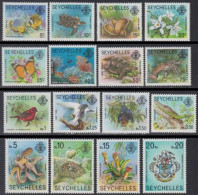 Seychellen Mi.Nr. 394-409I Freim. Fauna Und Flora (16 Werte) - Seychellen (1976-...)