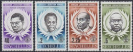 Seychellen Mi.Nr. 435-38 Helden Der Befreiung Afrikas (4 Werte) - Seychellen (1976-...)