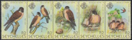 Seychellen Mi.Nr. Zdr.452-56 Falke (Fünferstreifen) - Seychellen (1976-...)