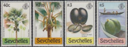 Seychellen Mi.Nr. 469-72 Seychellennüsse (4 Werte) - Seychellen (1976-...)