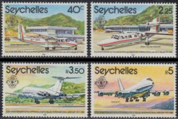 Seychellen Mi.Nr. 490-93 Flugzeuge (4 Werte) - Seychelles (1976-...)