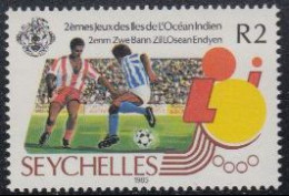 Seychellen Mi.Nr. 589 Spiele Der Inseln Des Indischen Ozeans, Fußball (2) - Seychelles (1976-...)