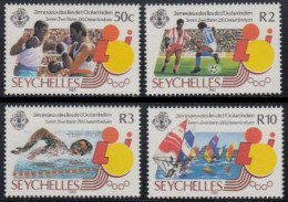 Seychellen Mi.Nr. 588-91 Spiele Der Inseln Des Indischen Ozeans (4 Werte) - Seychellen (1976-...)