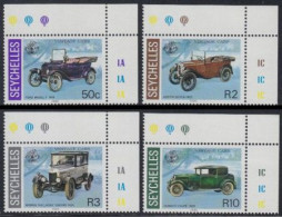 Seychellen Mi.Nr. 597-600 Autoveteranen (4 Werte) - Seychellen (1976-...)