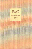 1957 SS Strathmore Oriental Steam Navigation Company P&O Passenger List - Europe