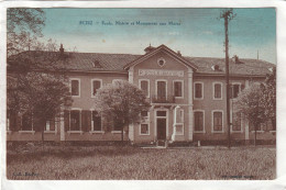 CPA :  14 X 9  -  SCIEZ  -  Ecole, Mairie Et Monument Aux Morts - Sciez