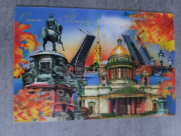 LENTICULAR  Postcard - Russia, Sankt Petersburg -  STEREO 3D PC - Cartoline Stereoscopiche