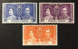 1937 - Sierra Leone - Coronation Of King George VII And Queen Elizabeth - Unused - Sierra Leona (...-1960)