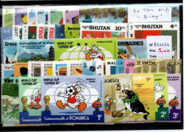 Lot 50 Timbres Thematique " Disney " Neufs - Disney