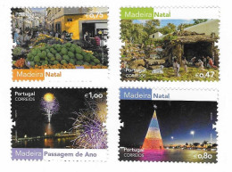 Portugal / Madeira  2016   Mi.Nr. 358 / 361 , Weihnachts- Und Neujahrsfeiern - Postfrisch / MNH / (**) - Nuovi