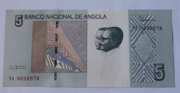 ANGOLA-  5 KWANZAS- 2012 - P 151a - UNC - BANKNOTES - PAPER MONEY - CARTAMONETA - - Angola