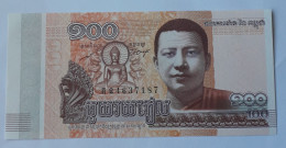 CAMBODIA -  100 RIELS - 2014 - P 65A - UNC - BANKNOTES - PAPER MONEY - CARTAMONETA - - Kambodscha