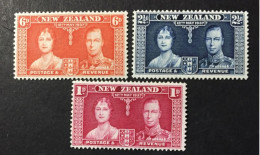 1937 - New Zealand - Coronation Of King George VII And Queen Elizabeth - Unused - Unused Stamps