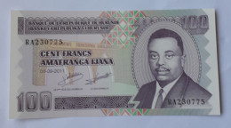 BURUNDI -  100 FRANCS - 2011 - P 44B - UNC - BANKNOTES - PAPER MONEY - CARTAMONETA - - Burundi