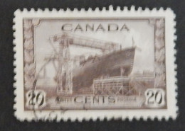 CANADA YT 216 OBLITÉRÉ "CORVETTE" ANNÉES 1943/1948 - Used Stamps