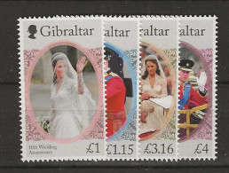 2021 MNH Gibraltar Mi 2008-11 Postfris** - Gibraltar