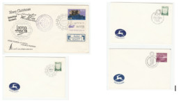 CHRISTMAS EVE 1965-75, 4 Diff  Covers ISRAEL Incl Registered Nazareth Cover Religion Event - Weihnachten