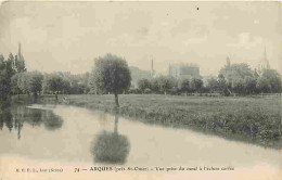 62 - Arques - Vue Prise Du Canal à L'écluse Carrée - CPA - Voir Scans Recto-Verso - Arques