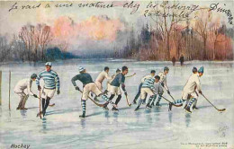 Sports - Hockey - Animée - Colorisée - CPA - Voir Scans Recto-Verso - Sports D'hiver