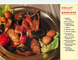 Recettes De Cuisine - Poulet Basquaise - Carte Neuve - Gastronomie - CPM - Voir Scans Recto-Verso - Recettes (cuisine)