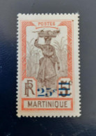 Martinique 1924-1927 Yvert 113 MH - Neufs