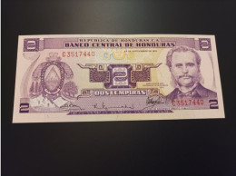 Billete Honduras, 2 Lempiras, Año 1976, UNC - Honduras