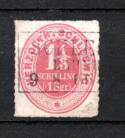 Schleswig-Holstein 1865 Freimarke 15 Ziffern (helle Stelle) Gebraucht Schleswig - Schleswig-Holstein