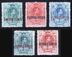 ESPAGNE / ESPAÑA - 1920 Ed.292/6 Serie Habilitados "CORREO AEREO" - 5 Valores - Nuevos * Muy Bonito (c.70€) - Unused Stamps