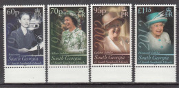 2012 South Georgia QEII Diamond Jubilee Complete Set Of 4 MNH - Georgias Del Sur (Islas)