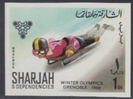 Sharjah Mi.Nr. 400B Olympia 1968 Grenoble, Rennrodeln, Skeleton? (1) - Sharjah