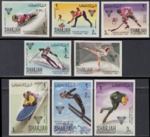 Sharjah Mi.Nr. 400-07B Olympia 1968 Grenoble (8 Werte) - Sharjah