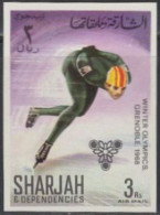 Sharjah Mi.Nr. 407B Olympia 1968 Grenoble, Eisschnelllauf (3) - Sharjah