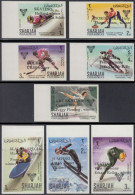 Sharjah Mi.Nr. 408-15B Olympia 1968 Grenoble, M.Aufdr. (8 Werte) - Sharjah